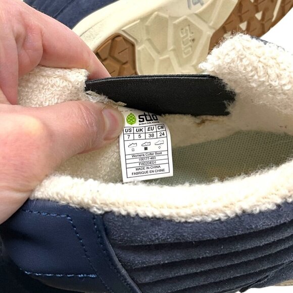 Stio Colter Boots US Size 7 Blue Ankle Leather Utility Women's Weatherproof - Picture 13 of 13